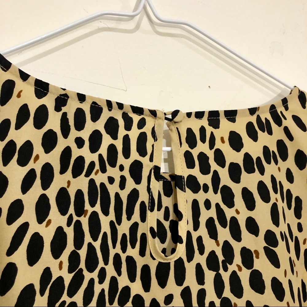 J.Crew Animal Print Blouse - Picture 3 of 4